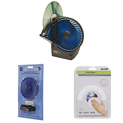 Digital Innovations Skipdr Dvd And Cd Motorized Disc Repair System & Innovations 1051100 Replacement Accessories Kit & Cd And Dvd Fastwipes, Lint-Free Wipes #TOP23