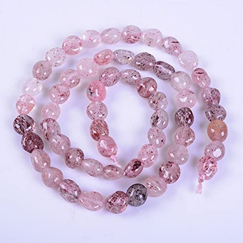 Quartz fraise naturel perles pour remplacer vos composants de bijoux cassés