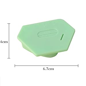 YICBOR 3pcs Magnetic Seam Guide for Sewing Machine, Polygonal Multifucntional Seam Guide Hemmer Guide with Scale, Universal Sewing Accessories and Supplies (Green+Orange+Pink)
