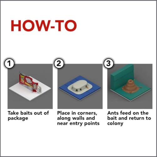 Raid Ant Killer Baits and Traps, Kills Ants Where They Breed, for Indoor Use, Child Resistant, 4 Bait Stations image 6