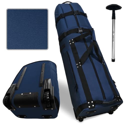 Military-grade golf travel cover with EVA foam top padding