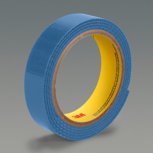 3M 75921 Fastener SJ3401 Loop S018, 1" x 50 yd. 0.15" Engaged Thickness, Nylon, Light Blue