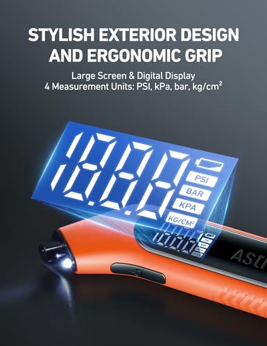 Astroai ACTMG300OR-CA Digital Tire Pressure Gauge 300Psi Large Screen thumb #5