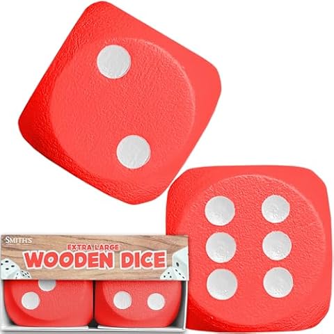 Large Red Wooden Dice by Smith's for Kids Cover