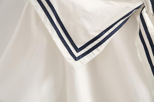 Ez-sofei Teen Girls Loose School Sailor Shirt Women Blouse Tops2