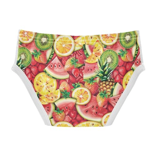 visesunny Boys Cotton Underwear Watermelon Lemon Fruit Printed Toddler Soft Training Briefs Size 2T-8Y for Kids2