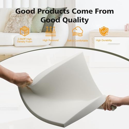 Miniatura 5 de Genérico Reparación De Hundimiento De Cojines, 2 3 4 6 Piezas De 50x50cm Almohadillas De Espuma De Alta Densidad Para Sofá, Tablas De Soporte Para Sofá, Se Aplica A De Sofá Cama,Gris,2pcs