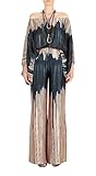 REASERAL Womens Fall Loose 2 Piece Outfits Off Shoulder Printed Long Sleeve Casual Going Out Wide Leg Pants Set