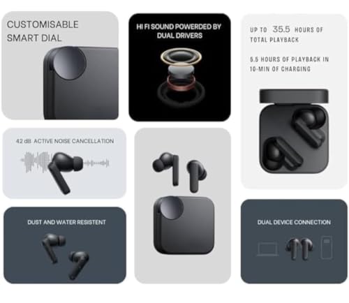 Image of Wireless Earbuds Bluetooth 5.3 TWS Earbuds with Deep Bass, ENC Noise Cancellation, Touch Control, HD Mic, Type-C Fast Charging, Low Latency Gaming Earbuds for Android iOS Smartphones