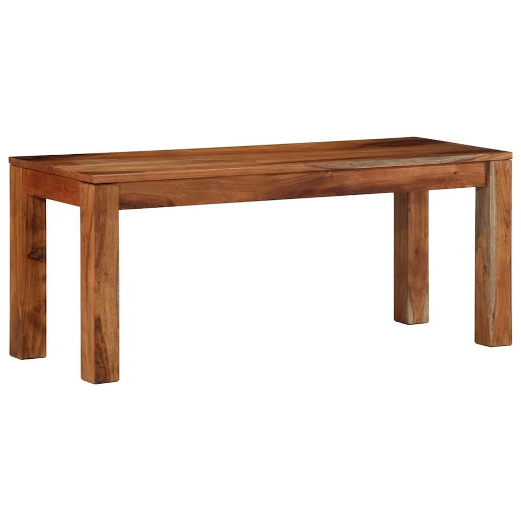 Banco 110 cm Madera maciza de Acacia para Interior y Exterior