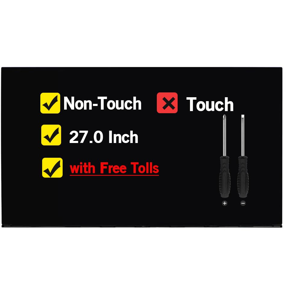Image of 27.0 Inches New Screen Replacement for Lenovo ideacentre All in One All in One 5-27IMB05 A540-27ICB QHD 2560 * 1440 LCD Display Panel