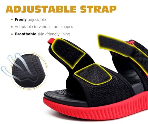 Image of KuaiLu Womens Orthotic Adjustable Strap Slides Arch Support Slip On Sandals