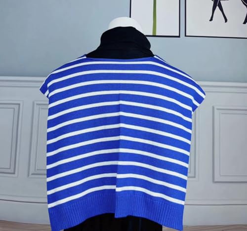 Image of WaJuemy Sweater Shawl Wraps for Women Sweater Knitted Knotted Shawls Travel Casual Scarf Cape Shoulder Tops Fashion Wrap