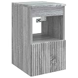 ULUYYUC Armadietto da bagno grigio Sonoma, 30 x 35 x 50 cm, in legno