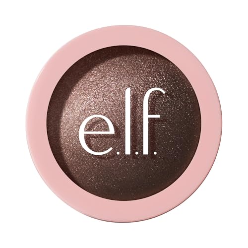 e.l.f. Halo Glow Silky Powder Highlighter, Long-Lasting Luminous Face Finish, Cake-Resistant With Micro-Shimmer, Vegan & Cruelty-Free, Bronzed Baddie