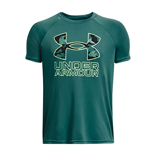 Image of Under Armour Boys' Tech Hybrid Printed Fill Short-Sleeve T-Shirt