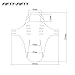 FIFTY-FIFTY Adjustable Mountain Bike Fender, MTB Mudguard, Front and Rear Compatible Bicycle Mudguard, Fits 26