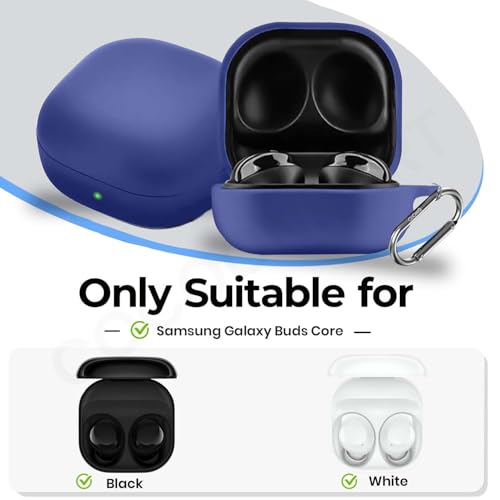 Image of Soft Silicone Case Cover for Samsung Galaxy Buds Core (Blue)