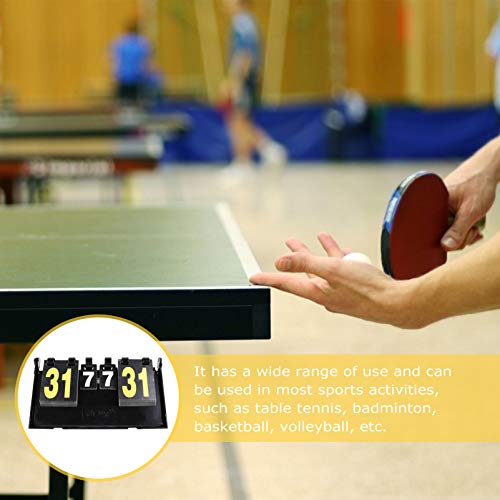 FAVOMOTO Tabela de Pontuação Flip Indoor Outdoor Placar para Basquete Futebol Beisebol Vôlei Tênis T