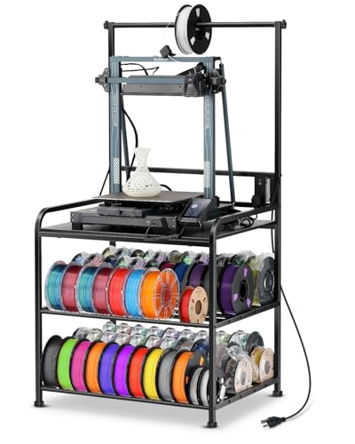 AHOWPD 3D Printer Filament Storage Rack with Wheels