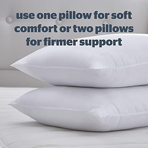 Silentnight Essentials Collection Pillow, White, Pack of 2