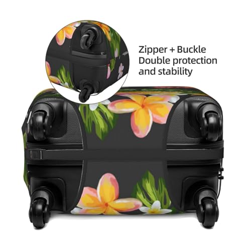 Tropical Pineapple Hawaiian Print Luggage Suitcase Covers Elastic Washable Luggage Protector Luggage Covers For Suitcase4