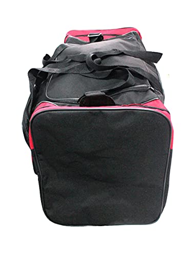 Bolsa de viagem extra grande Grande Com Alça Cor: Preto - Vermelho