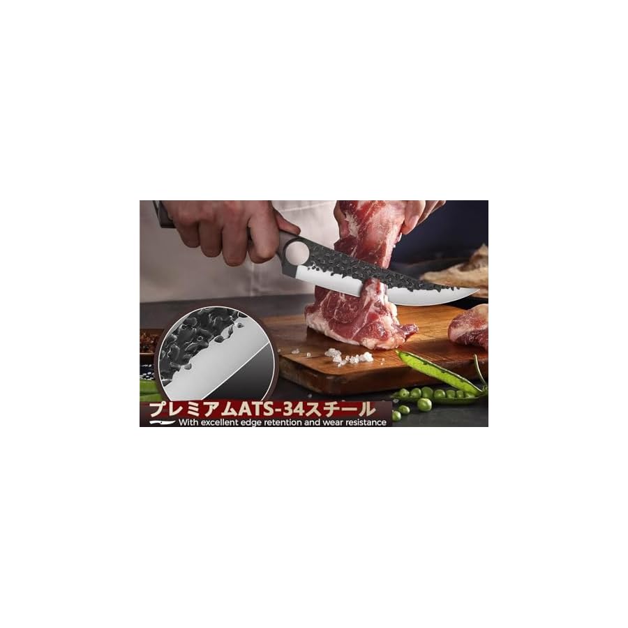 Serbian-Chef-Knife-Set-Hand-Forged-Butcher-Knife-Set-with-Knife-Bag-High-Carbon-Steel-Kitchen-Knife-Set-Meat-Cleaver-Boning-Knife-Viking-Knife-for-Brisket-Trimming-Gift-for-Dad DRGSKL Serbian Chef Knife Set, Hand Forged Butcher Knife Set with Knife Bag, High Carbon Steel Kitchen Knife Set Meat Cleaver Boning Knife Viking Knife for Brisket Trimming, Gift for Dad