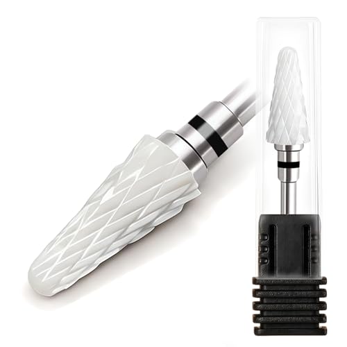 Foret à ongles en céramique Fantexy avec embout parapluie résistant de 1,9 cm