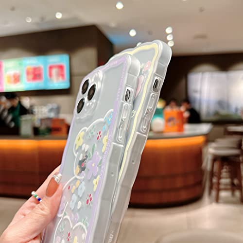 Szxyczl Compatible With Iphone 14 Pro Max Pro Case Cute Cartoon Floral Butterfly Design For Women Girls Aesthetic Kawaii Slim Soft Tpu Transparent Cover For Iphone 14 Pro Max (Yellow) #TOP5