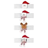 raffhalter weiß 🎅【Einfach zu bedienen】: Puppenvorhanghalter benötigt keine Vorhanghaken. Es verwendet Klettverschluss, die für Vorhänge jeder Größe oder Gaze-Vorhänge geeignet sind.