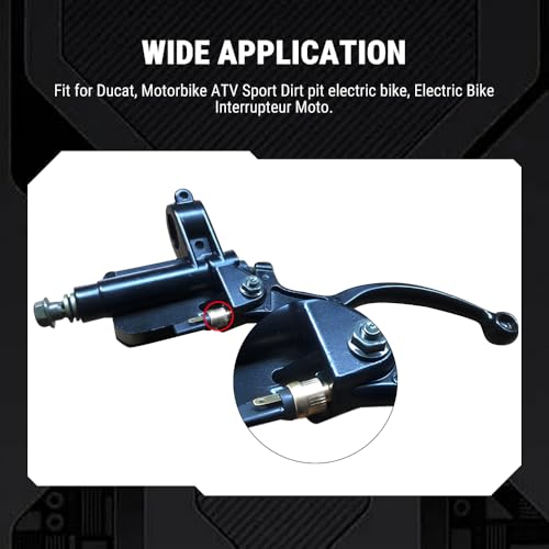 Uadme Kupplungsschalter Motorrad, 5 Stück Bremslichtschalter Motorrad Vorne, KTM Bremslichtschalter Hinten, Kupplungspedalschalter für Ducat, Motorrad-ATV, Sport-Dirtbikes und E-Bikes