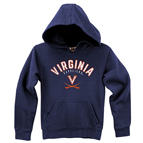 Wes and Willy NCAA Kids Fleece Hoodie,Virginia Cavaliers,4T,Midnight