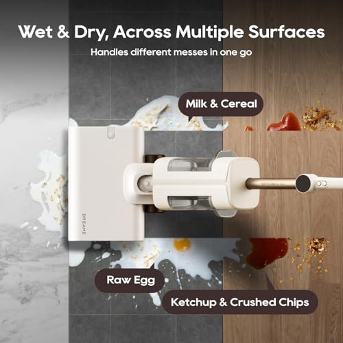 Image of dreame FloorX 110 Plus Wet Dry Mop, Cordless Wet Dry Cleaner, Eletric Mop | Cordless Wet Dry Cleaner, 600RPM Scrubbing, 149F Hot Air Drying, Dual-Tank System, 180 Lie-Flat Design for Hardfloor