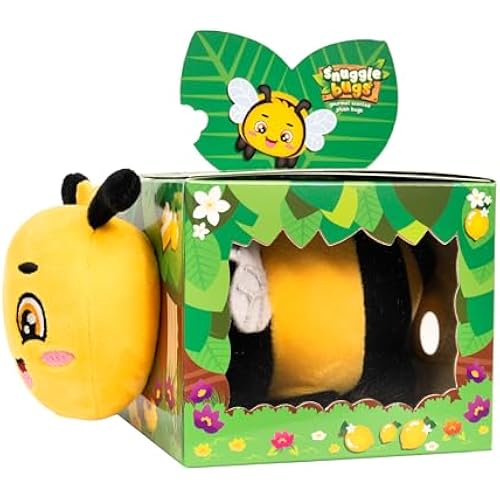 Scentco Snuggle Bugs (Bumble Bee)- Lemon Meringue Pie Scented Plush Toy - Gifts for Kids, Gift Guide, Aromatherapy