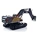 wheelfun US in Stock, HUINA 1/14 592 RC Tracked Excavator Car Model Gift 2.4G Radio Light Sound Hobby Grade Model