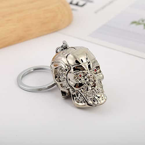 Porte-clés en forme de tête de mort Terminator - Style vintage - Pour homme Cover