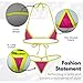 Affaire Bikinis Extremely Tiny Exotic Euro Style Extreme Micro Bikini, Seductive Mini Triangle Top & Daring Tiny G-String T Back Bottom (US, Alpha, Medium, Regular, Regular, Fishnet Mesh Euro)