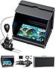 Fourq Underwater Fishing Camera, Fishing Camera with Infrared Night Vision Light, Portable Fish Finder with 100ft Cable, 5 Inch LCD and Upgraded HD Lens for Ice Lake Boat Kayak Fishing