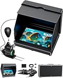 Fourq Underwater Fishing Camera, Fishing Camera with Infrared Night Vision Light, Portable Fish Finder with 100ft Cable, 5 Inch LCD and Upgraded HD Lens for Ice Lake Boat Kayak Fishing
