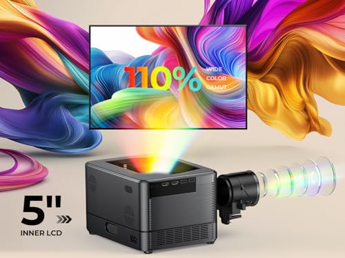 Dbpower [Auto Focus/5 Inch Lcd] Outdoor Projector 4K With Wifi 6 And Bluetooth thumb #2