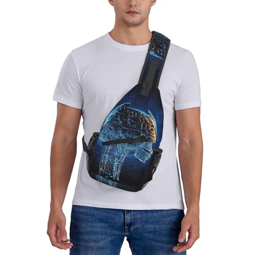 Bolso cruzado para hombre tipo bandolera negro miniatura 7