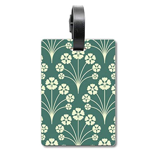Étiquette de valise étoile verte et blanche pour bagage de cabine et voyage