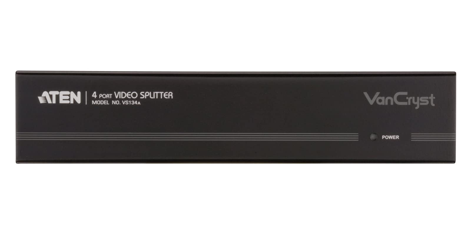 ATEN VS134A VGA Video Splitter - Video Splitters (VGA, 1024 x 768 (XGA),1600 x 1200 (UXGA),1920 x 1200 (WUXGA),2048 x 1536 (QXGA),640 x 480 (VGA),800 x, 2048 x 1536 Pixels, 450 MHz, Black, 0.95 W