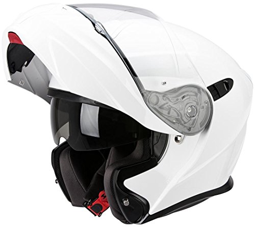 Scorpion EXO-920 Evo Solid 1454_18918 Casco Moto, Nero/Bianco, XS