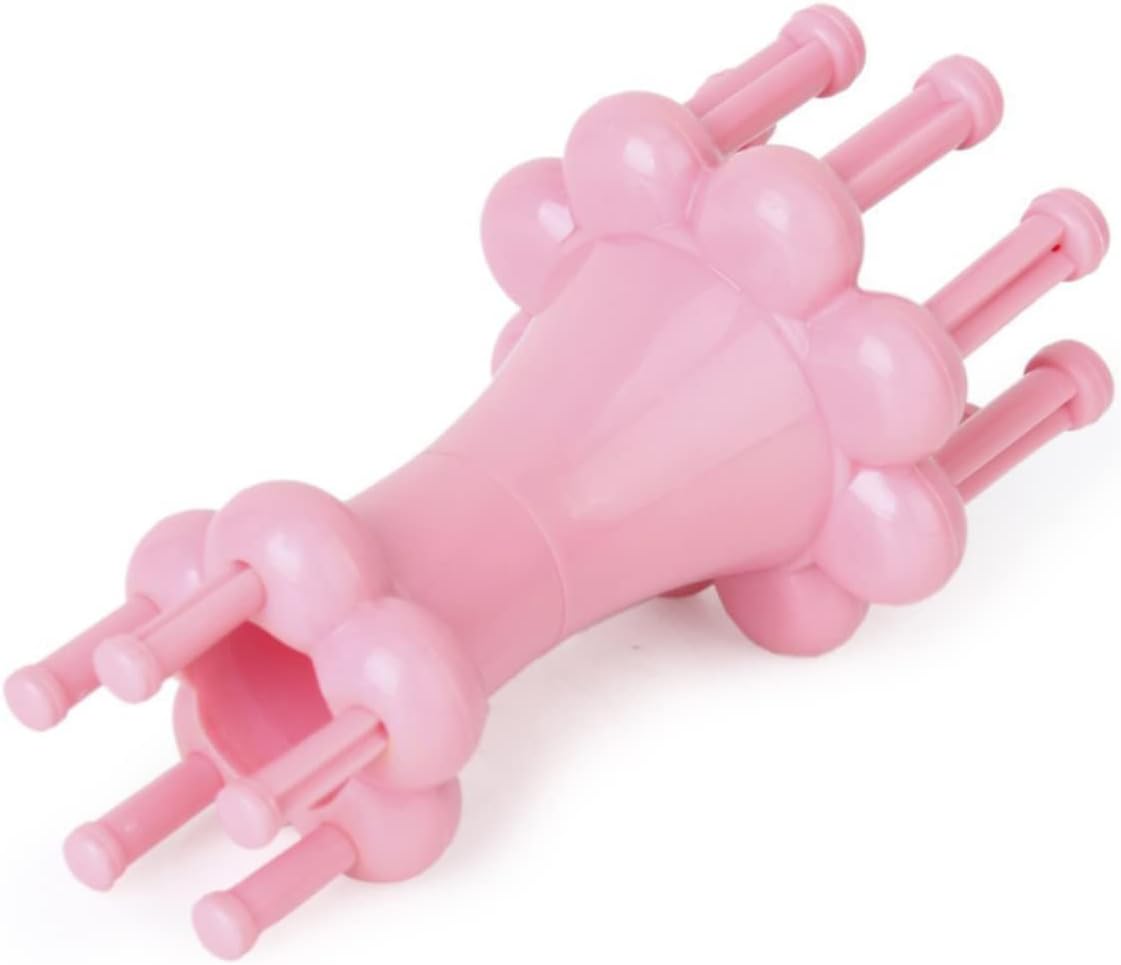 TEHAUX Practical Plastic Round Knitting Loom Lightweight DIY Yarn Weaving Tool in Pink Includes for for Beginners and Craft Enthusiasts
