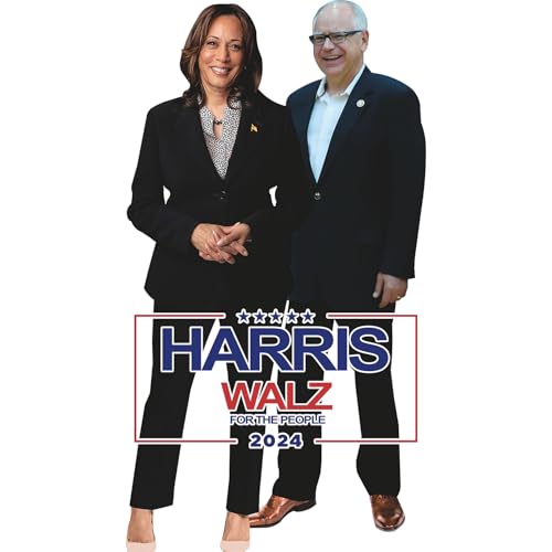 H38212 Kamala Harris Tim Walz 2024 for The People Cardboard Cutout Sign Standee Standup