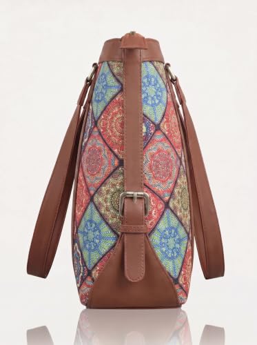 Image of Stylish Tote Bags for Office Use | Laptop Bag 15.6 inch | Purse for Women | Vegan Leather Handbag | Daily & Travel Use |