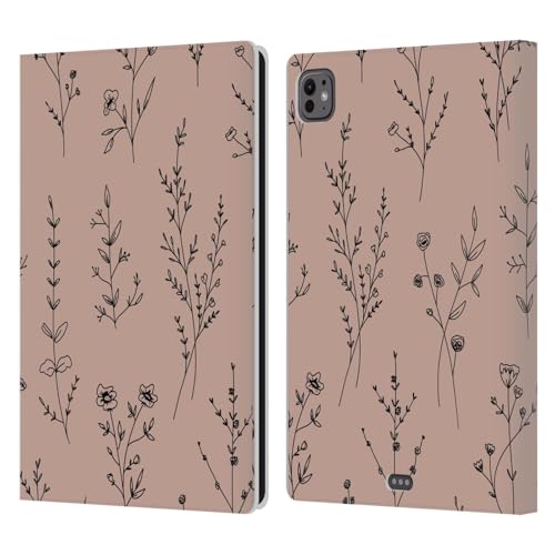 Étui iPad Pro 11 2024 Fleurs Sauvages pour travailler au café avec style