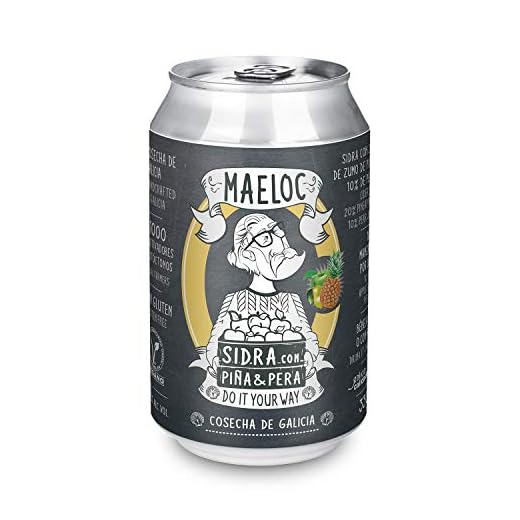 Maeloc Sidra con Piña Pera Lata - 330 ml